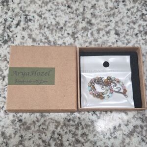 Multicolor Beaded Necklace - Elegant Pastel Gemstone Strand